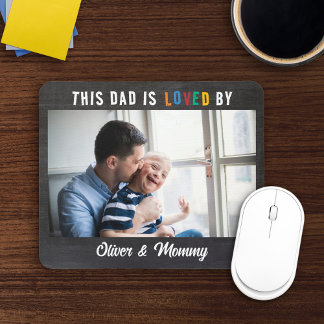 Tapis De Souris This Dad Is Loved By Add Photo & Names