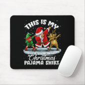 Tapis De Souris This Is My Christmas Pajama Dabbing Santa Elf Paja (Avec souris)