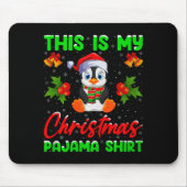 Tapis De Souris This Is My Penguin Christmas Pajamas Funny Penguin (Devant)