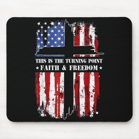 Tapis De Souris This Is The Turning Int Patriotic Christian Faith  (Devant)