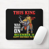 Tapis De Souris This King Was Born On December 31 Happy Birthday T (Avec souris)