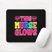Tapis De Souris This Nurse Glows Nursing Glow Retro  (Avec souris)