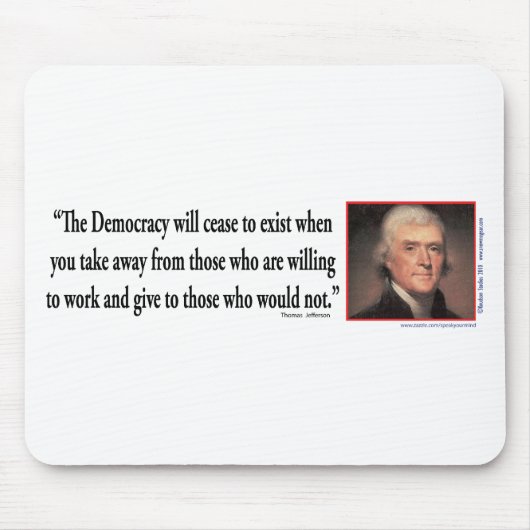 Tapis De Souris Thomas Jefferson (Devant)