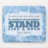 Tapis De Souris Thomas Jefferson Citation Inspirationnelle "Princi (Devant)