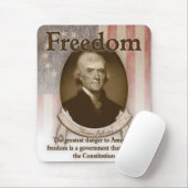 Tapis De Souris Thomas Jefferson - liberté (Avec souris)