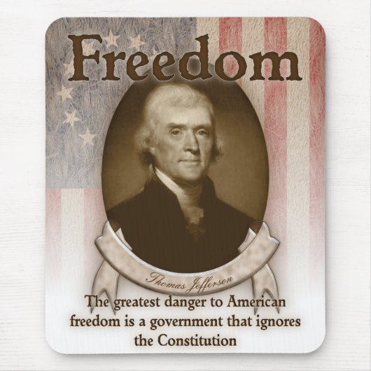 Tapis De Souris Thomas Jefferson - liberté (Devant)