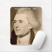 Tapis De Souris Thomas Jefferson Mousepad (Avec souris)