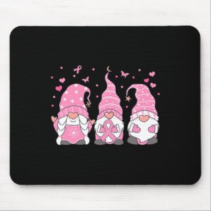 Tapis De Souris Three Gnome Pink Ribbon Warrior Breast Cancer Awar