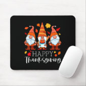 Tapis De Souris Three Gnomes Happy Thanksgiving Gnomes Affaire Gno (Avec souris)