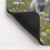 Tapis De Souris Three grey wolf pups watching for mischief (Coin)