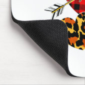 Tapis De Souris Three Hearts Leopard Buffalo Plaid Valentines Day  (Coin)