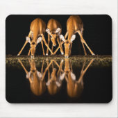 Tapis De Souris Three Impala Drink Together at Night (Devant)