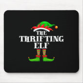 Tapis De Souris Thrifting Elf Matching Family Group Christmas Part (Devant)
