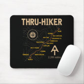Tapis De Souris Thruh Hiker Appalachian Trail Randonnée (Avec souris)