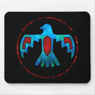 Tapis De Souris Thunderbird rouge et bleu Mousepad