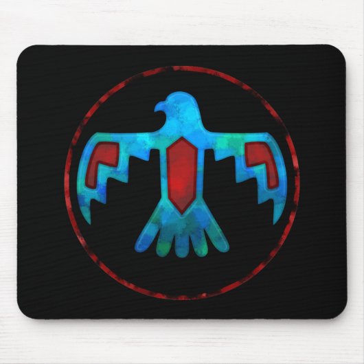 Tapis De Souris Thunderbird rouge et bleu Mousepad (Devant)