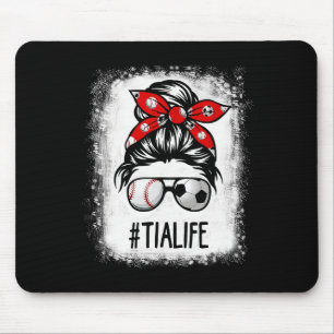 Tapis De Souris Tia Life Football Chignon Désordonné Bysebyll Jour