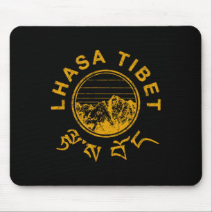 Tapis De Souris Tibet Lhasa Vintage Tibétain Escalade de Montagne