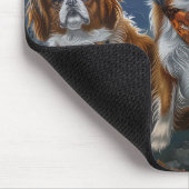 Tapis De Souris Tibetan Spaniel Halloween Épouvantable (Coin)