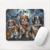 Tapis De Souris Tibetan Spaniel Halloween Épouvantable (Avec souris)
