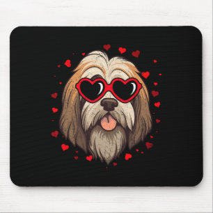 Tapis De Souris Tibetan Terrier Saint-Valentin Cœur Amateurs de Ch