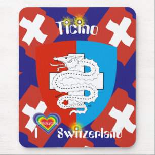 Tapis De Souris Ticino Svizzera / Tessin Suisse Mousepad