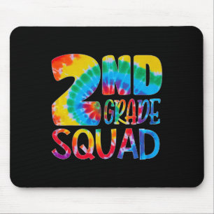 Tapis De Souris Tie Dye 2e année Escouade Enseignant Élève Premier