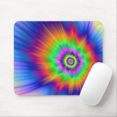 Tapis De Souris Tie Dye Fireball (Avec souris)