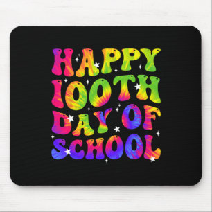 Tapis De Souris Tie Dye Joyeux 100E Jour D'Élèves De L'École Enfan