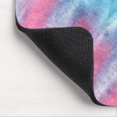 Tapis De Souris Tie Dye moderne rose Turquoise vert Boho (Coin)