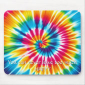Tapis De Souris Tie Dye Rainbow Burning Souris Pad (Devant)