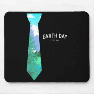 Tapis De Souris Tie pour homme - Jour de la Terre tous les jours J
