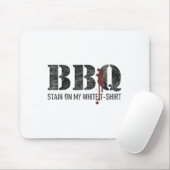 Tapis De Souris Tige Barbecue Sur Mon Blanc _3 (Avec souris)
