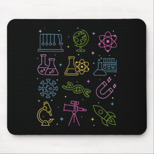Tapis De Souris Tige vintage STEM Science Technologie Ingénierie M