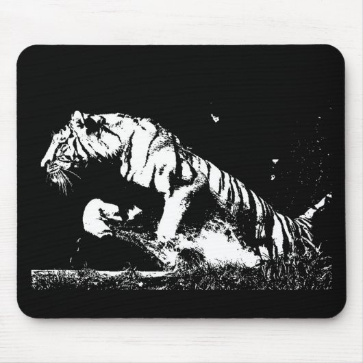 Tapis De Souris Tiger Pop Art (Devant)
