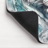 Tapis De Souris Tiger Portrait Animal Peinture Faune En Plein Air (Coin)