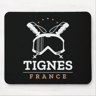 Tapis De Souris Tignes France Station de ski Ski Vintage Snowboard
