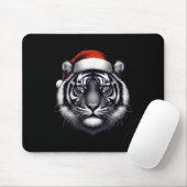 Tapis De Souris Tigre avec chapeau de Noël Noël Noël Noël Zoo de l (Avec souris)