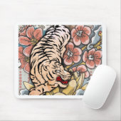 Tapis De Souris Tigre blanc (Avec souris)