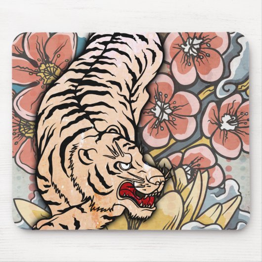 Tapis De Souris Tigre blanc (Devant)