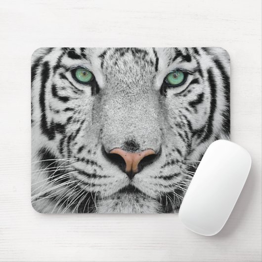 Tapis De Souris Tigre blanc (Avec souris)