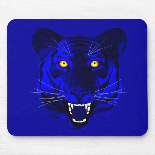 Tapis De Souris Tigre bleu (Devant)