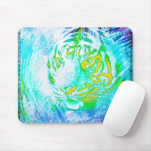 Tapis De Souris Tigre coloré (Avec souris)