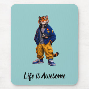 Tapis De Souris Tigre Cool dans l'Art Streetwear - Tigre de Style