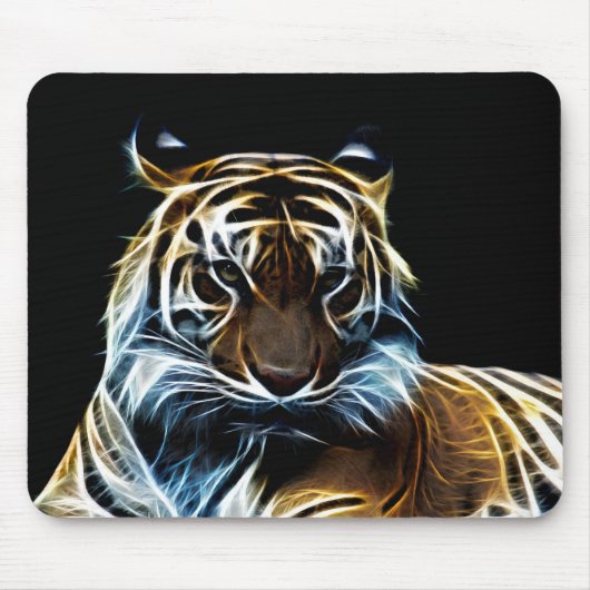 Tapis De Souris Tigre fractal (Devant)