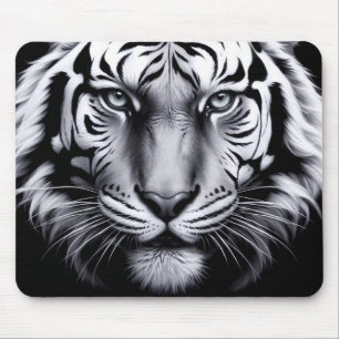 Tapis De Souris tigre noir et blanc
