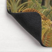 Tapis De Souris Tigre surpris dans une tempête tropicale (Coin)