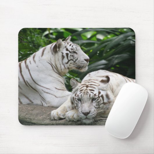 Tapis De Souris tigres blancs (Avec souris)