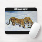 Tapis De Souris "Tigres de Sibérie" (Avec souris)