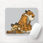 Tapis De Souris Tigres sur un Mousepad (Avec souris)